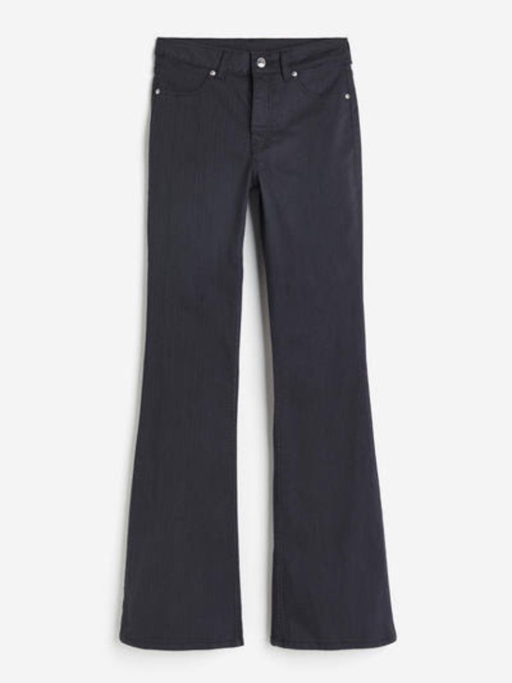H&M Flared Twill Women’s Dark Gray Pants